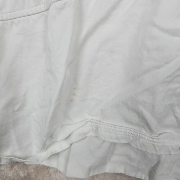 Lululemon Ease Of Mind Shirt 8 White Mixed Media Classic Athleisure Preppy Gym - Picture 2 of 5